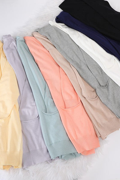 8 Colors - Take Me Anywhere Soft Open Front Cardigan