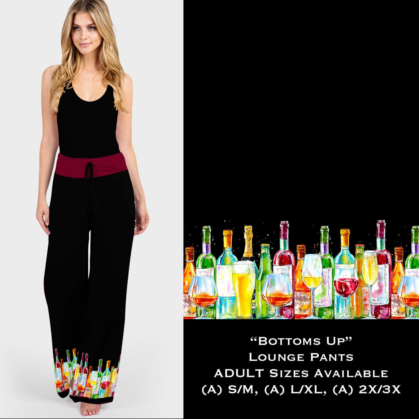 Bottoms Up Wine Lover Lounge Pants