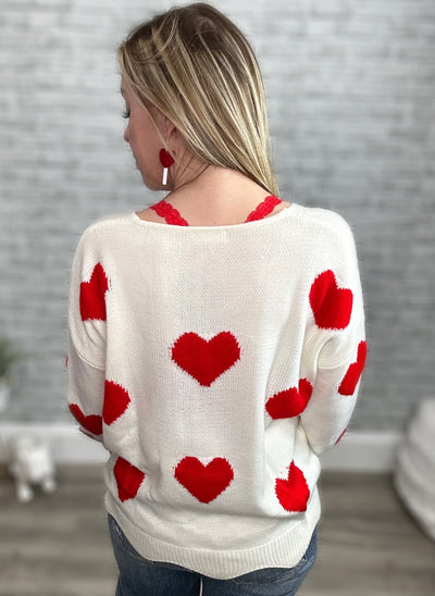 I Heart You Ivory & Red Sweater {And the Why}