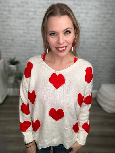 I Heart You Ivory & Red Sweater {And the Why}