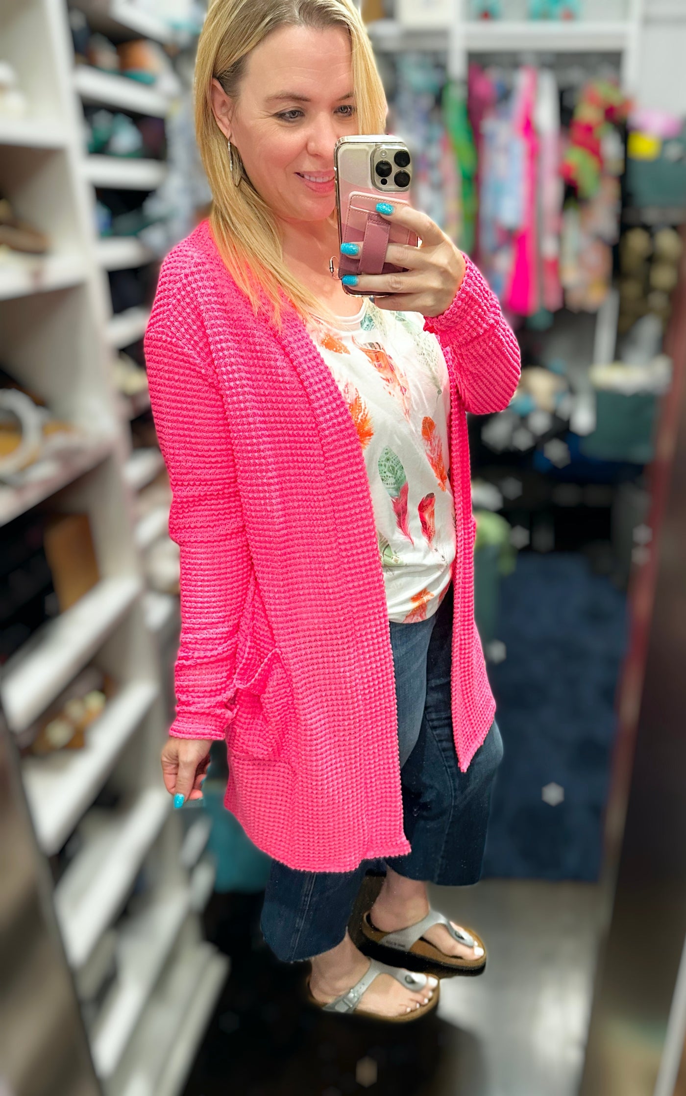 NEW SPRING COLORS ADDED! Lola Waffle Knit Cardigan - Blakeley