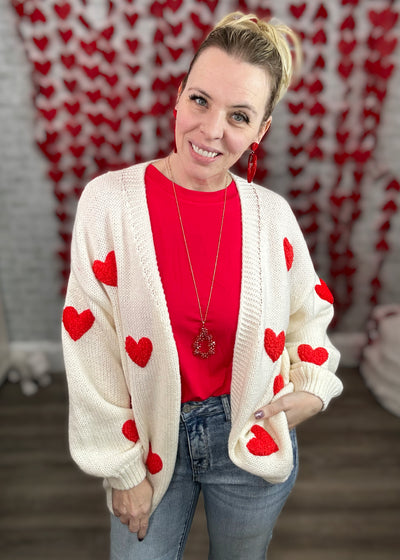 Oh, My Hearts Sweater Cardigan from Michelle Mae