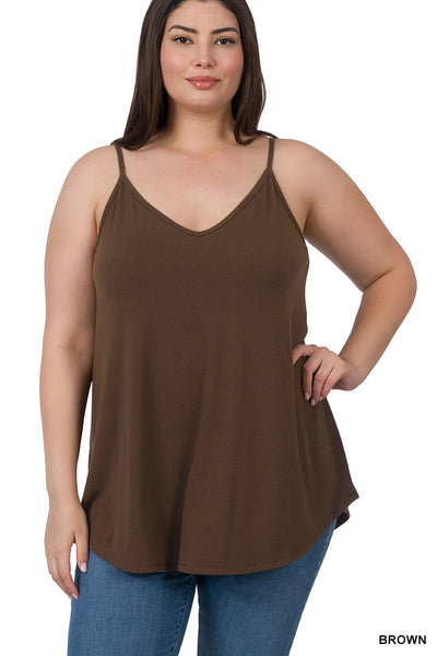 Many Colors - Reversible Spaghetti Strap Swing Cami Tank - Plus (Listing 3 of 3)