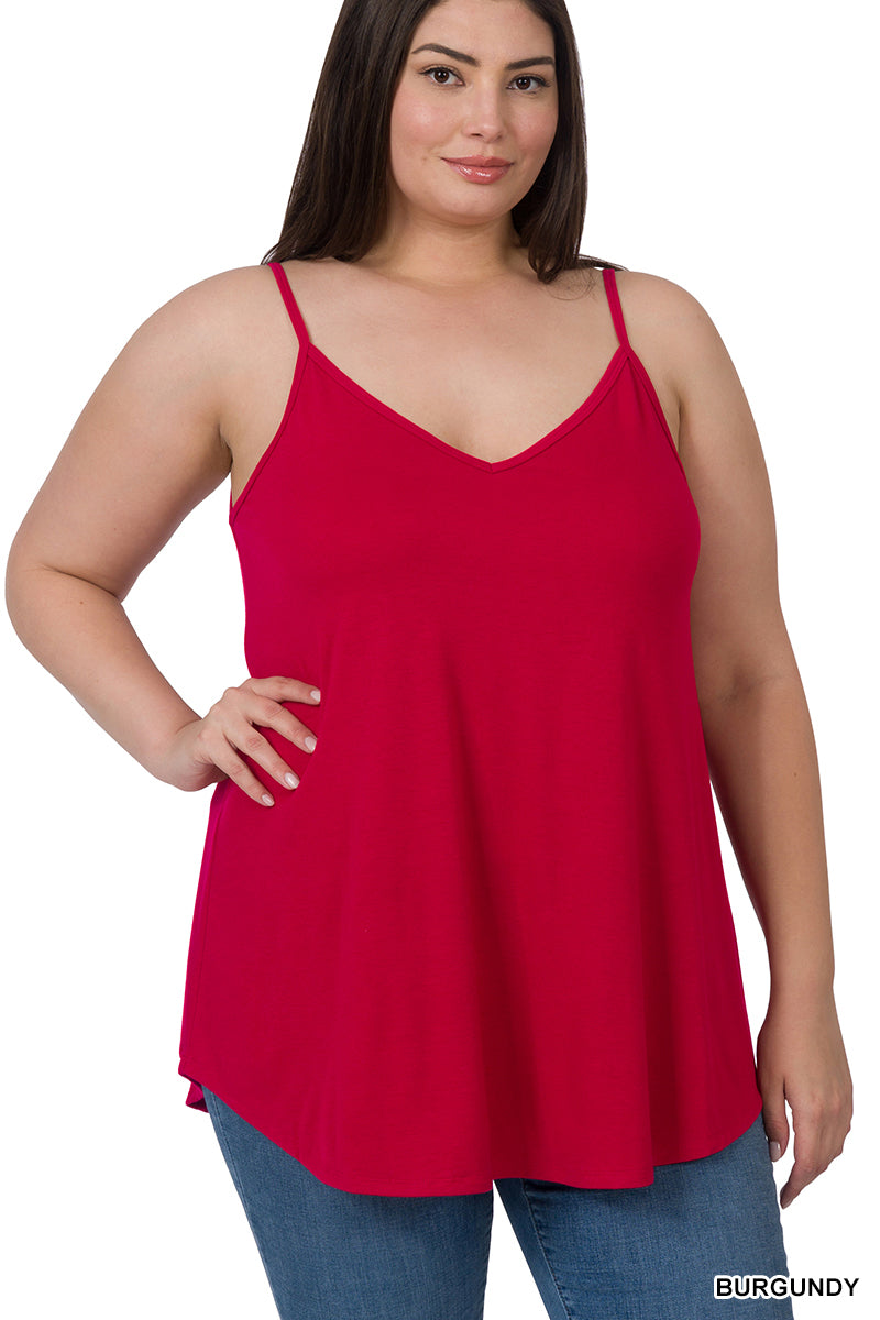 Many Colors - Reversible Spaghetti Strap Swing Cami Tank - Plus (Listing 3 of 3)