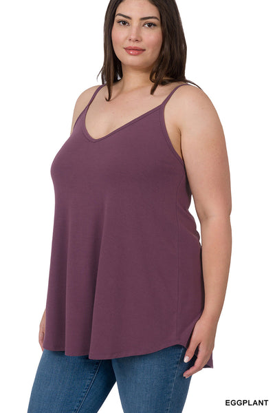 Many Colors - Reversible Spaghetti Strap Swing Cami Tank - Plus (Listing 3 of 3)