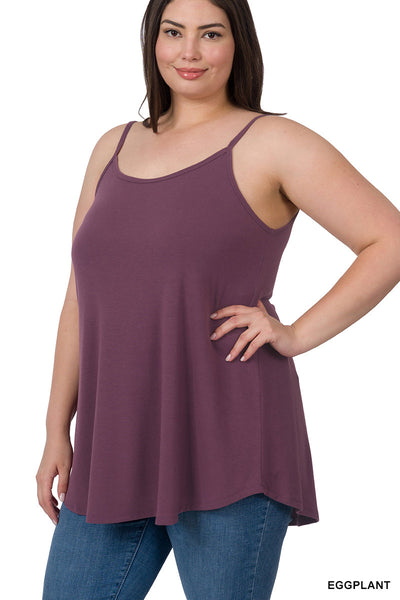 Many Colors - Reversible Spaghetti Strap Swing Cami Tank - Plus (Listing 3 of 3)