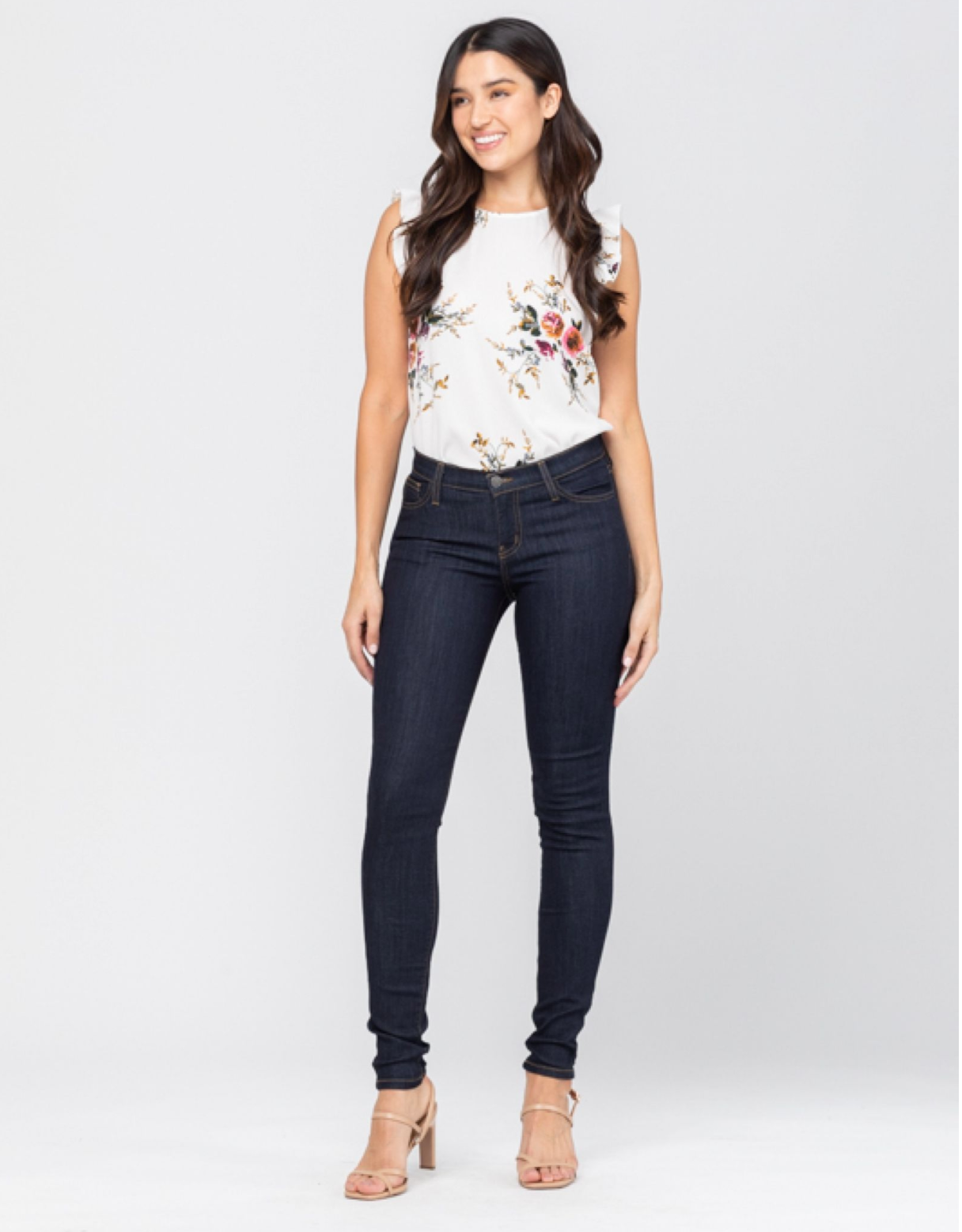 Judy Blue Dark Denim High Waist Stretch Skinny Jeans