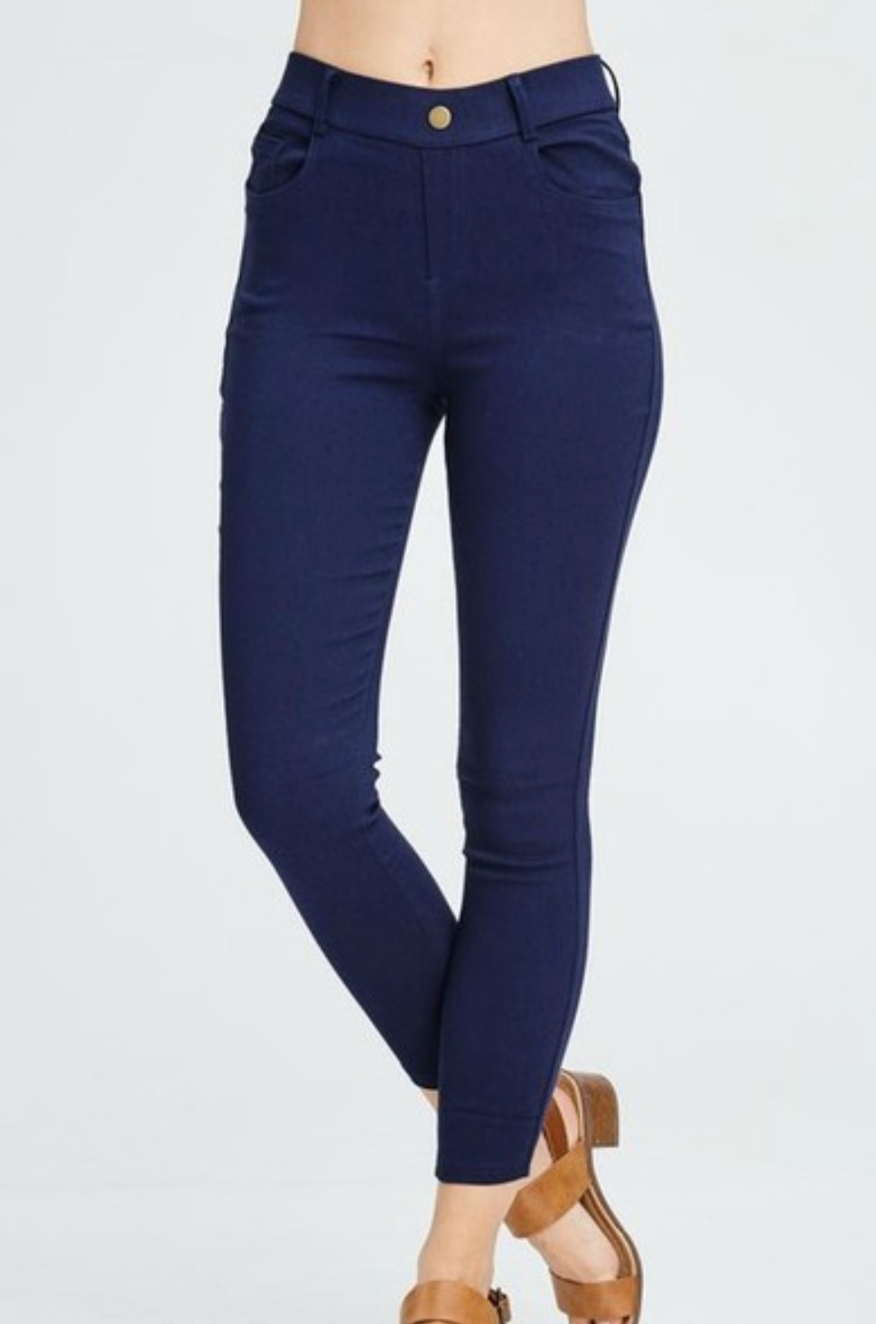 2 Colors - Lara Stretch Twill 5-pocket Jeggings Pants