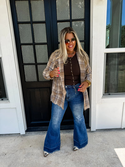 Pull it Together Comfy and Not Uptight Plaid Blazer - Blakeley