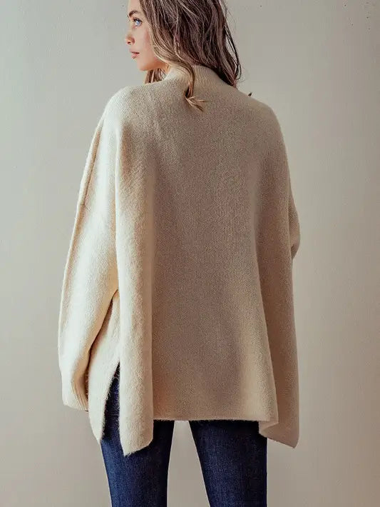 Oversized "Find Joy" Knit Sweater