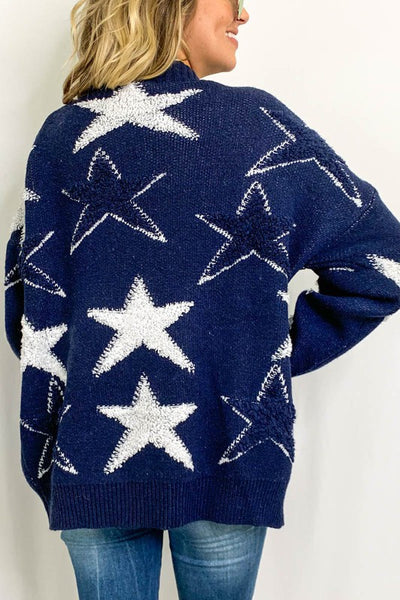 It's in the Stars Navy & White Sweater Cardigan {And the Why}