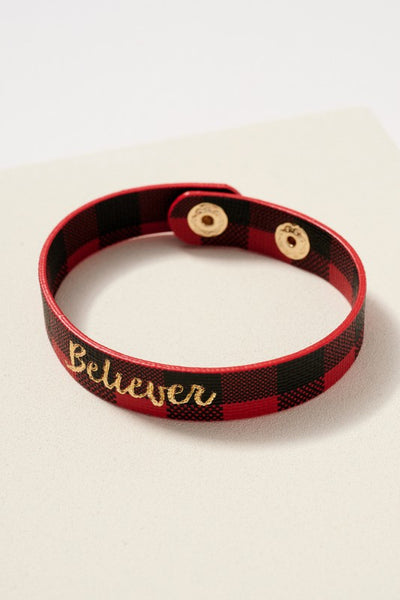 Motivational Leather Snap Bracelets