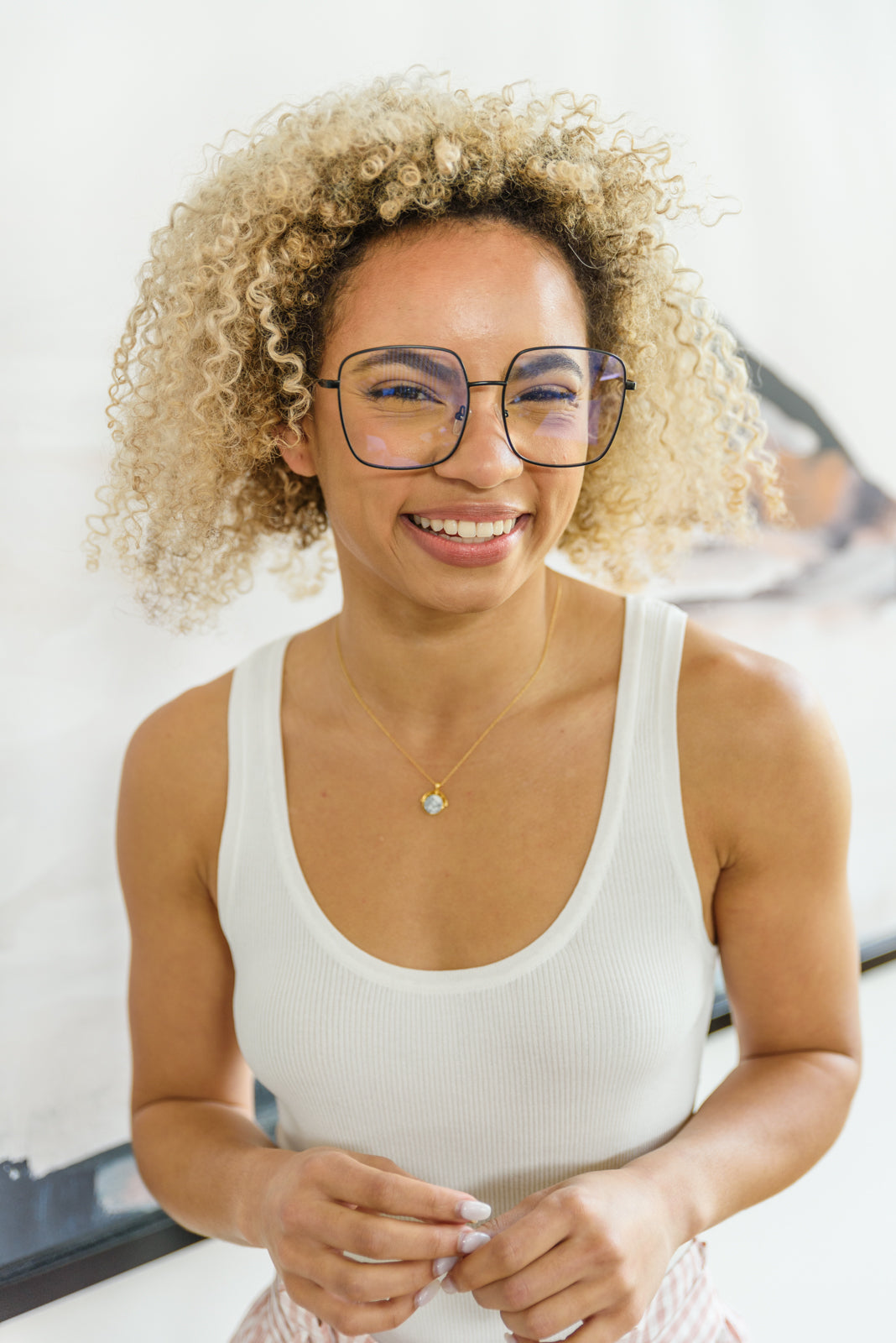 Black Wire Blue Light Glasses