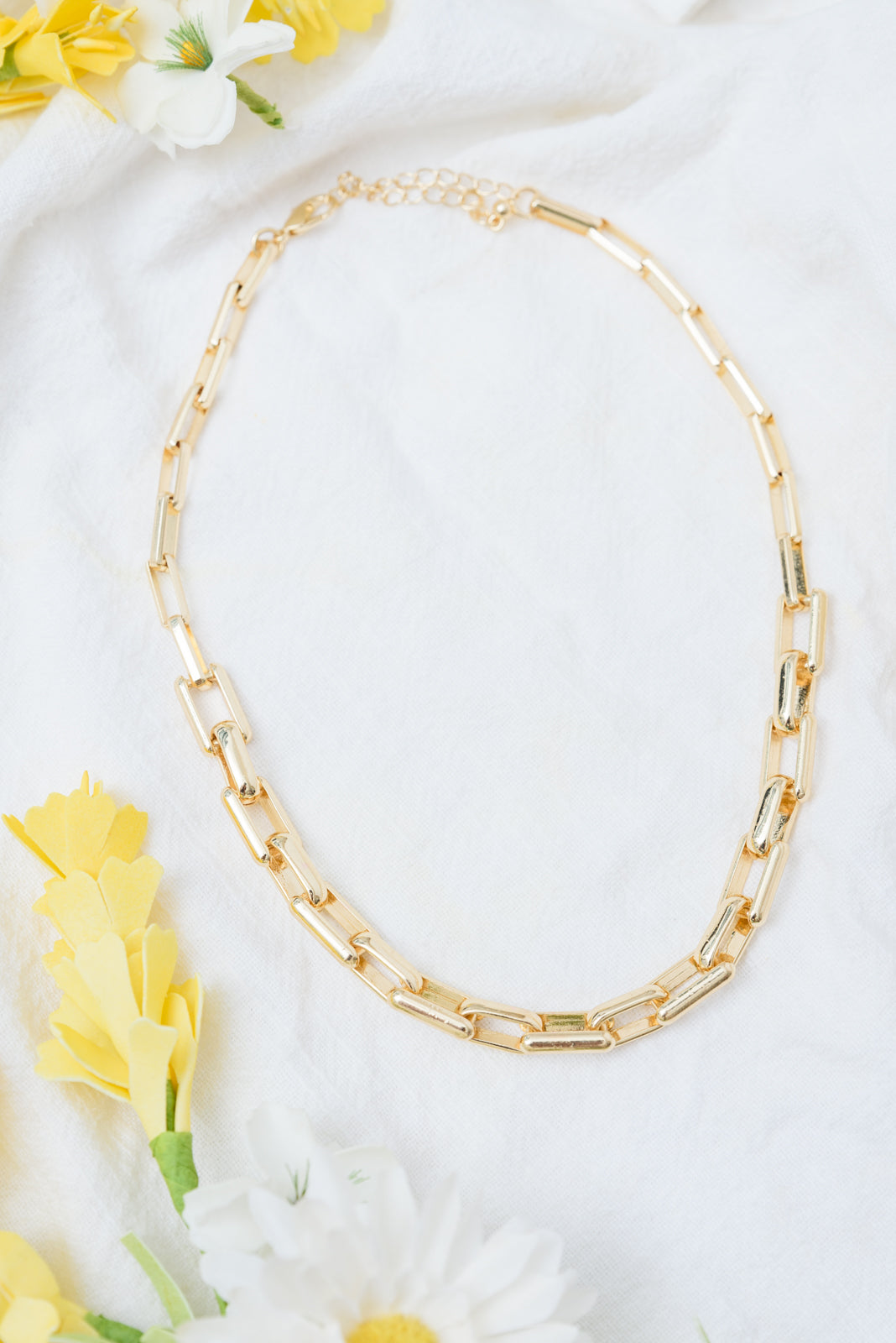 Gold Chunky Link Necklace