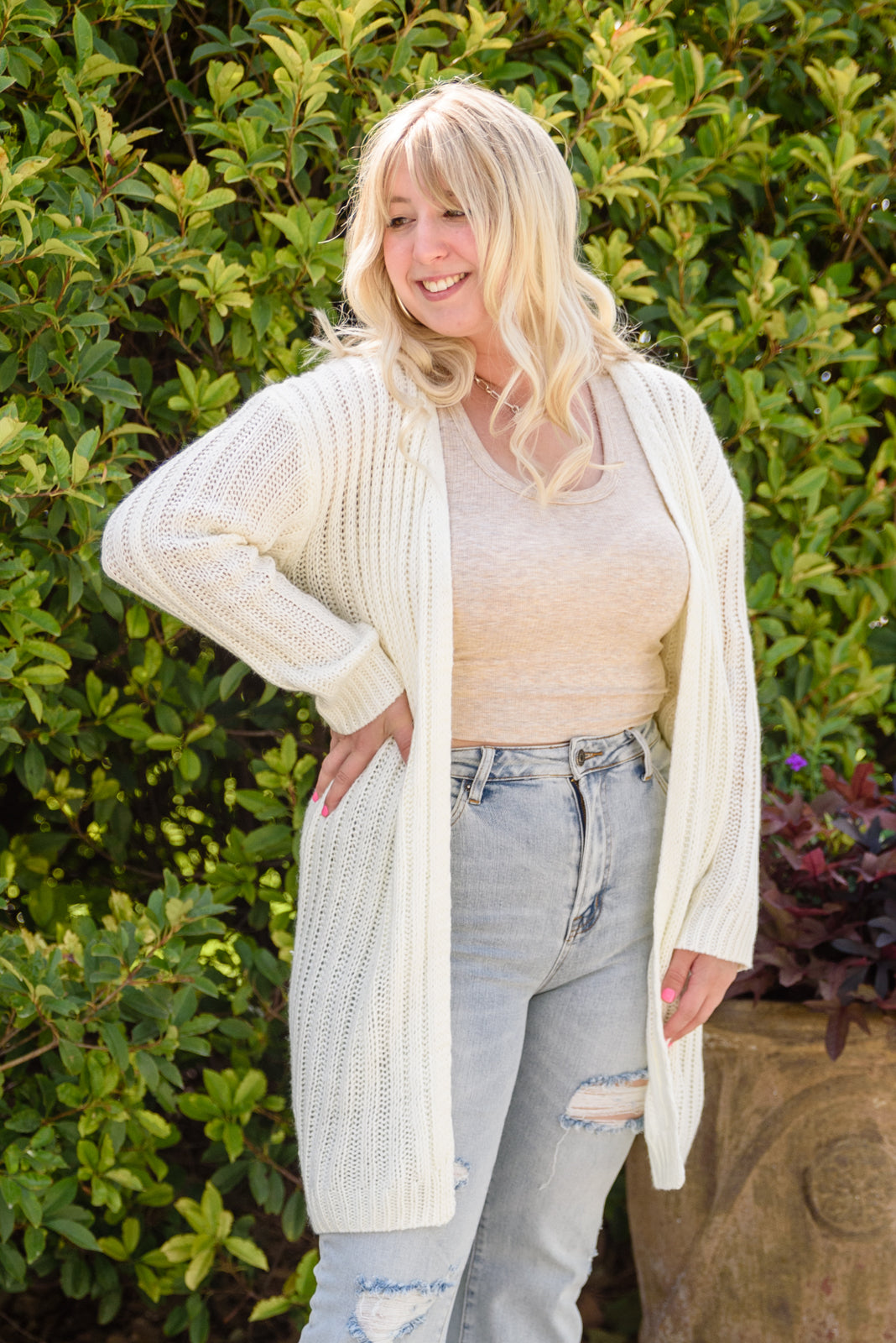 Country Club Ivory Knit Cardigan - Andree by Unit