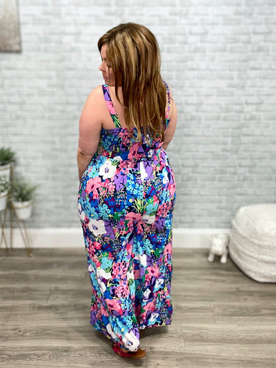 Brunch Queen 2.0 Wide Leg Floral Jumpsuit