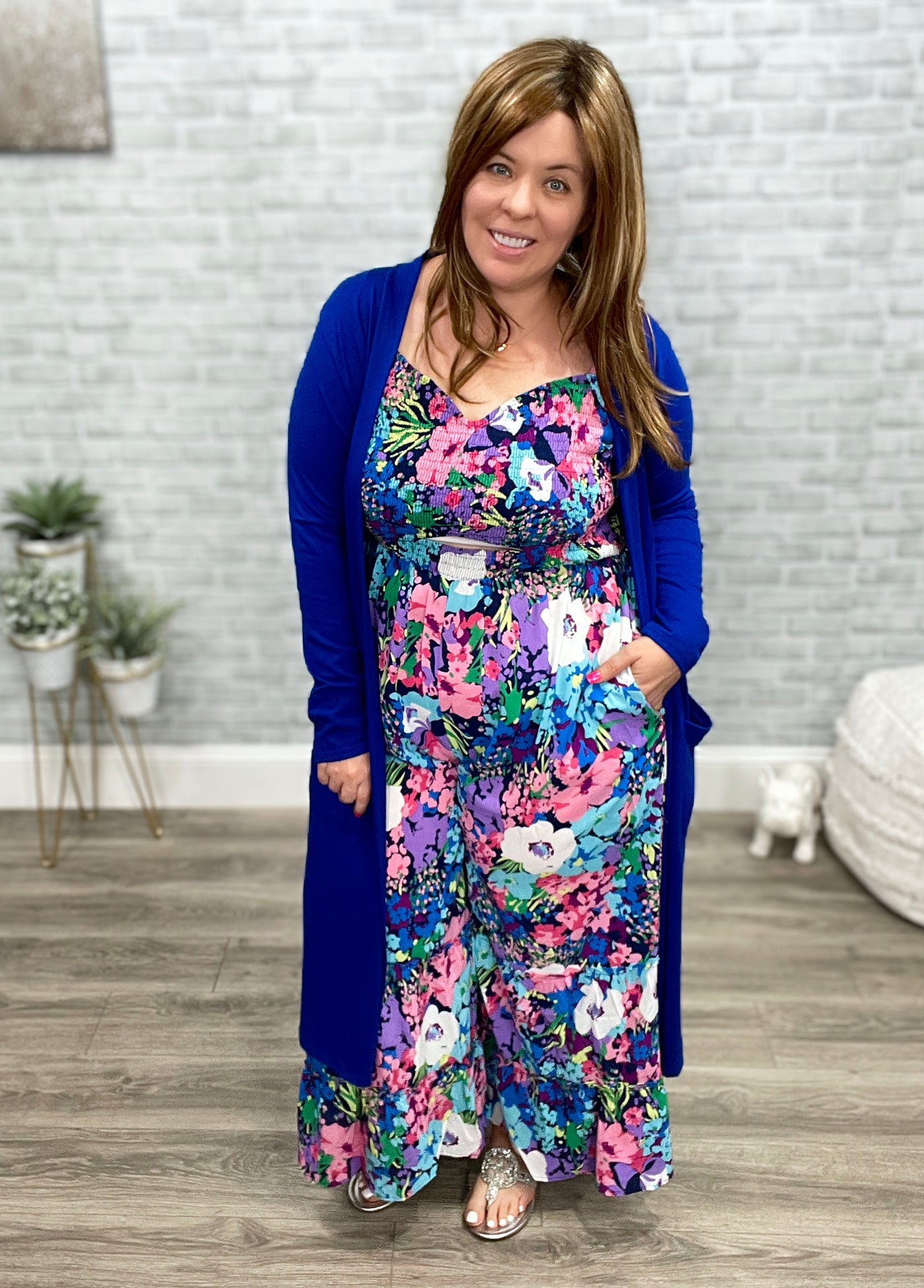 Brunch Queen 2.0 Wide Leg Floral Jumpsuit