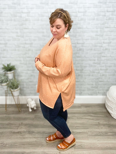 Soft and Cozy Ribbed Oversized Hi Low Tunic