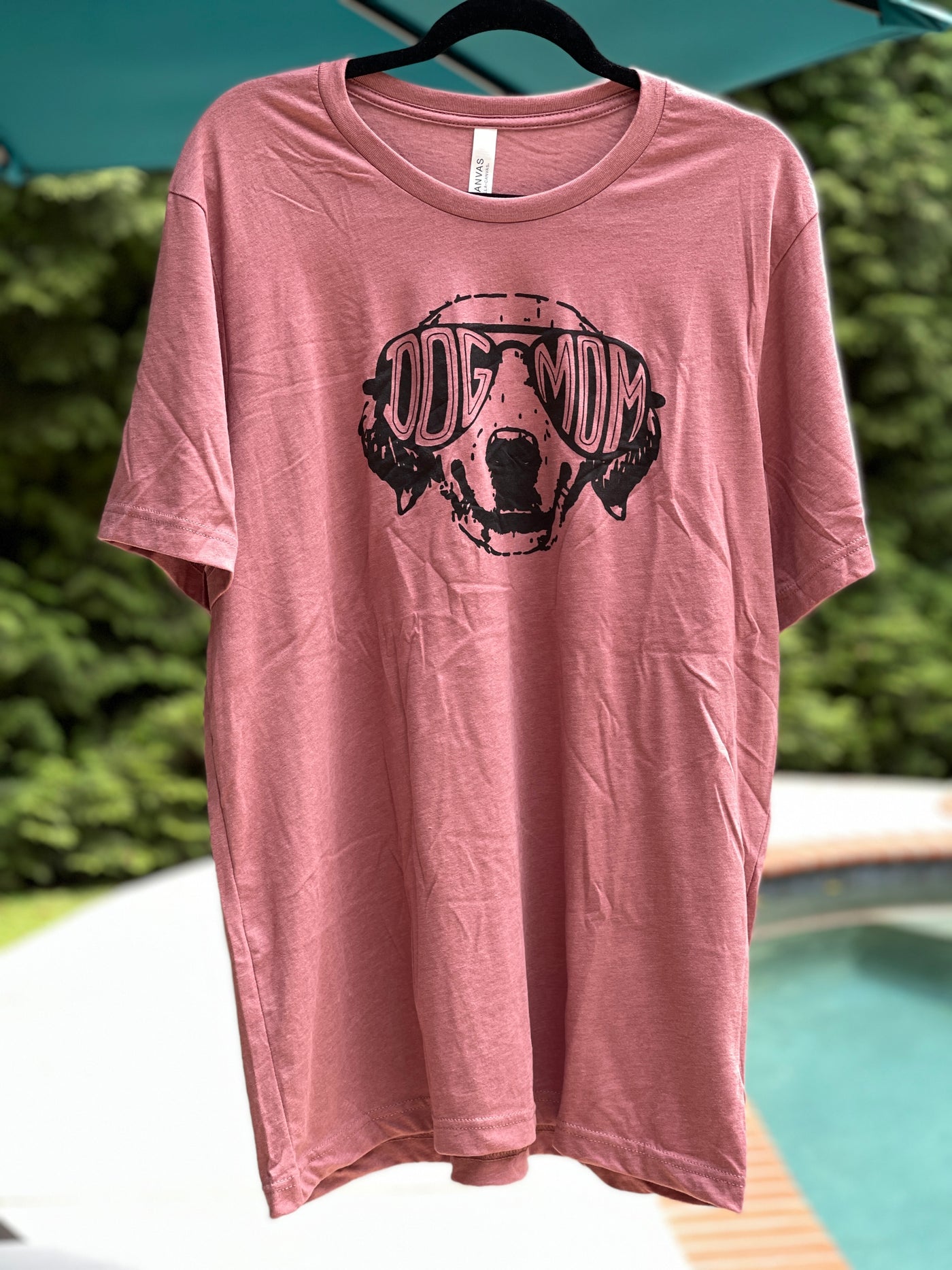 Cool Dog "Dog Mom" Graphic Top - Mauve