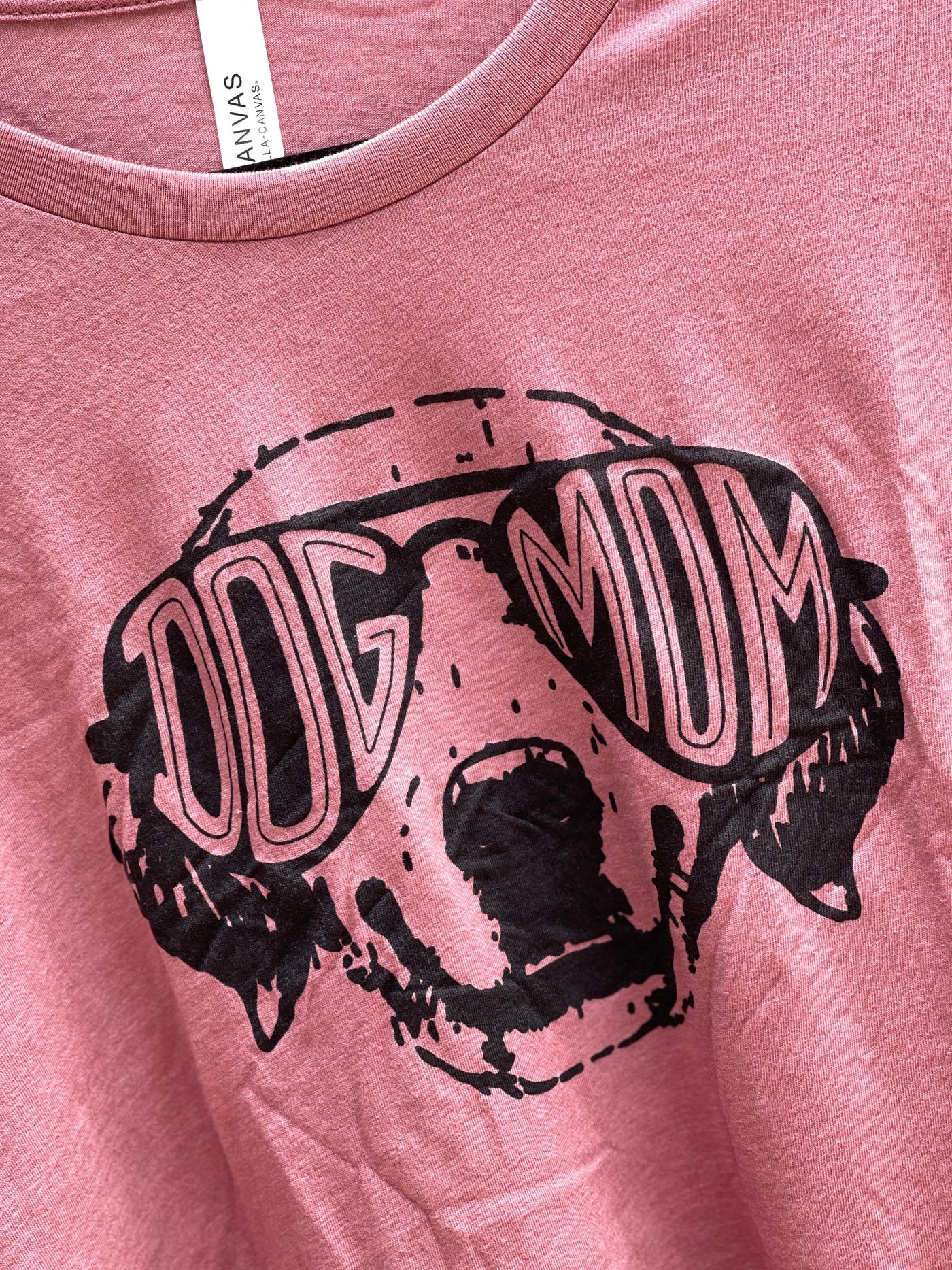 Cool Dog "Dog Mom" Graphic Top - Mauve