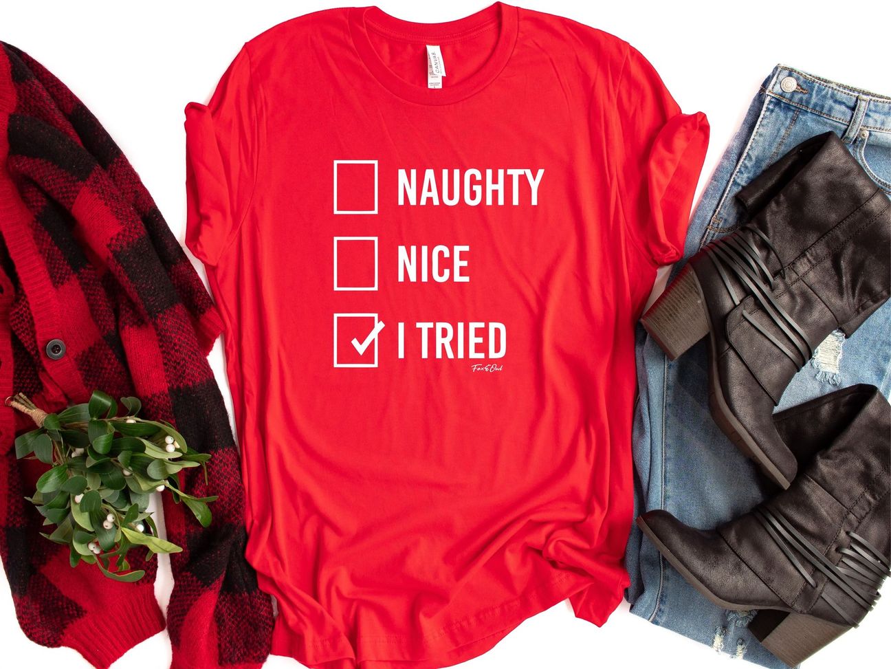 Naughty, Nice, I Tried Graphic Tee