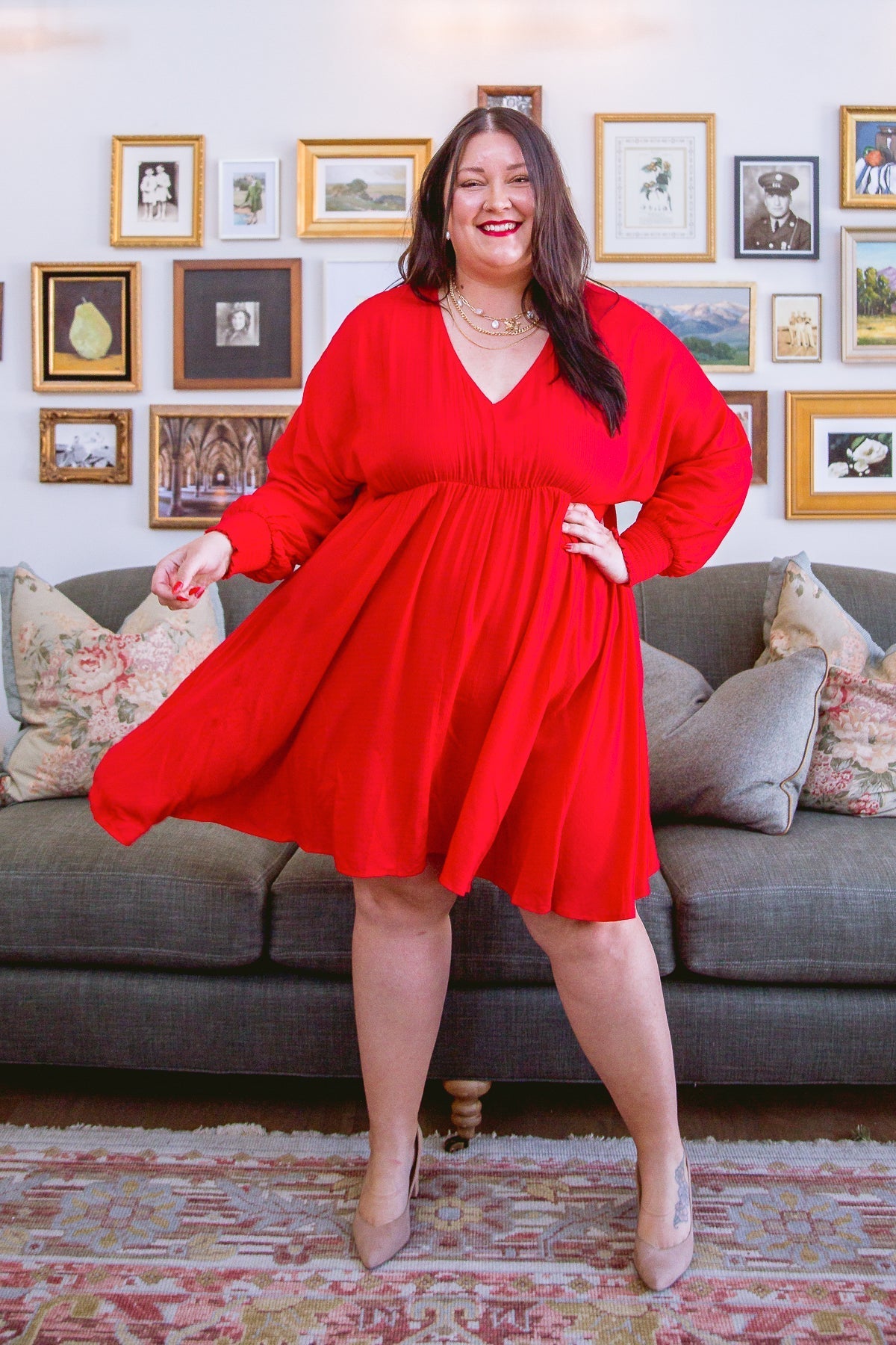 Red Hot Twirl & Spin Dress