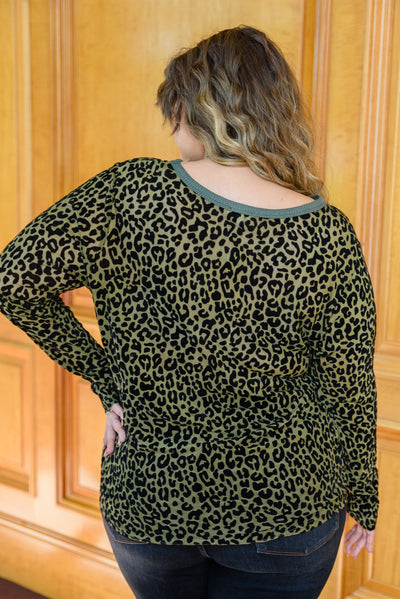 Velvet Burn Out "Sass Of It All" Animal Print Top