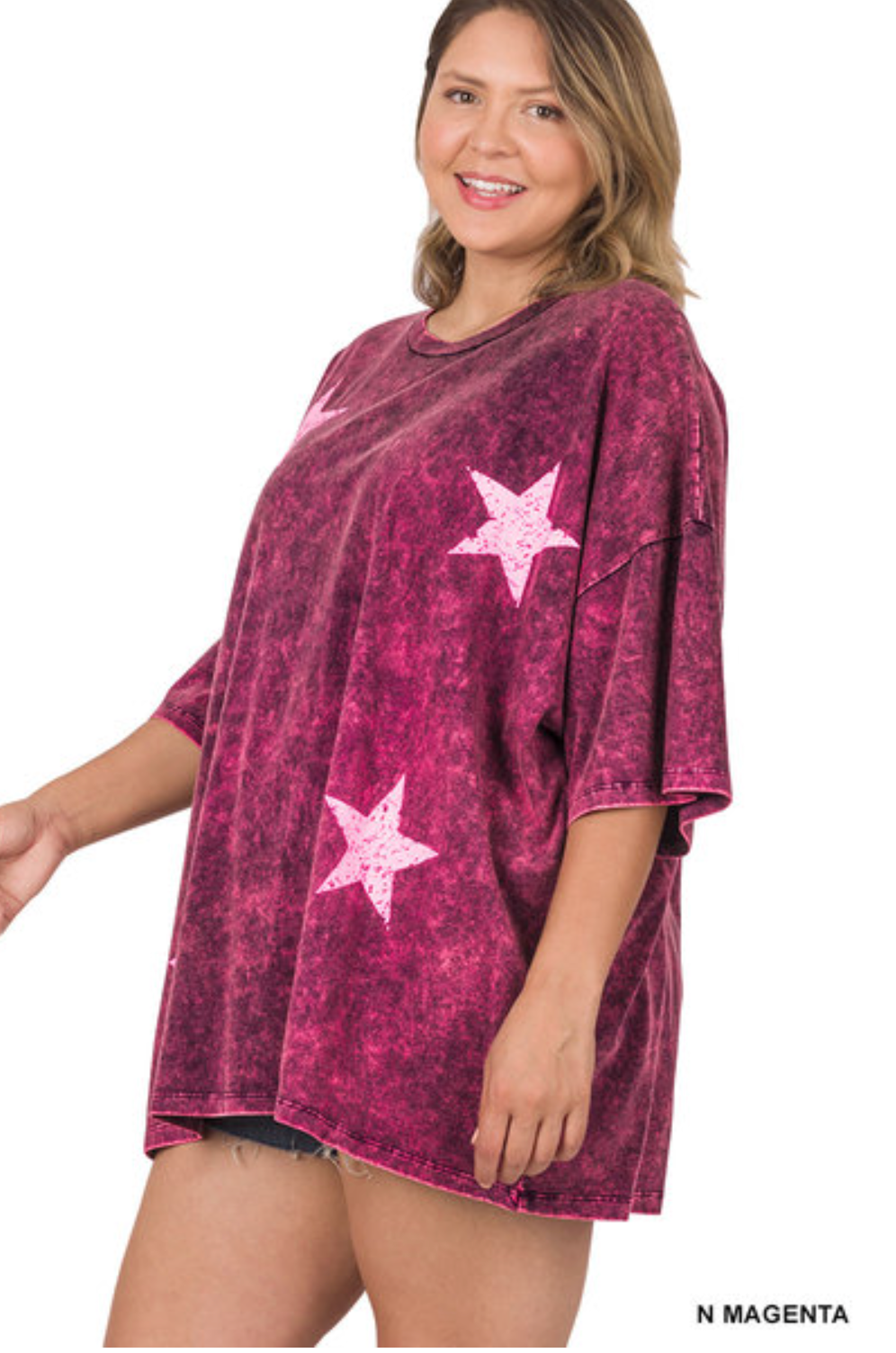 The Stars the Limit Mineral Washed Oversized Top