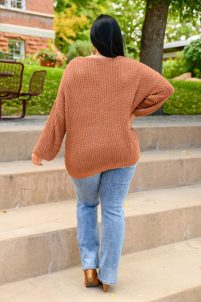 Seasonal Shift Chenille Knit Sweater In Toffee