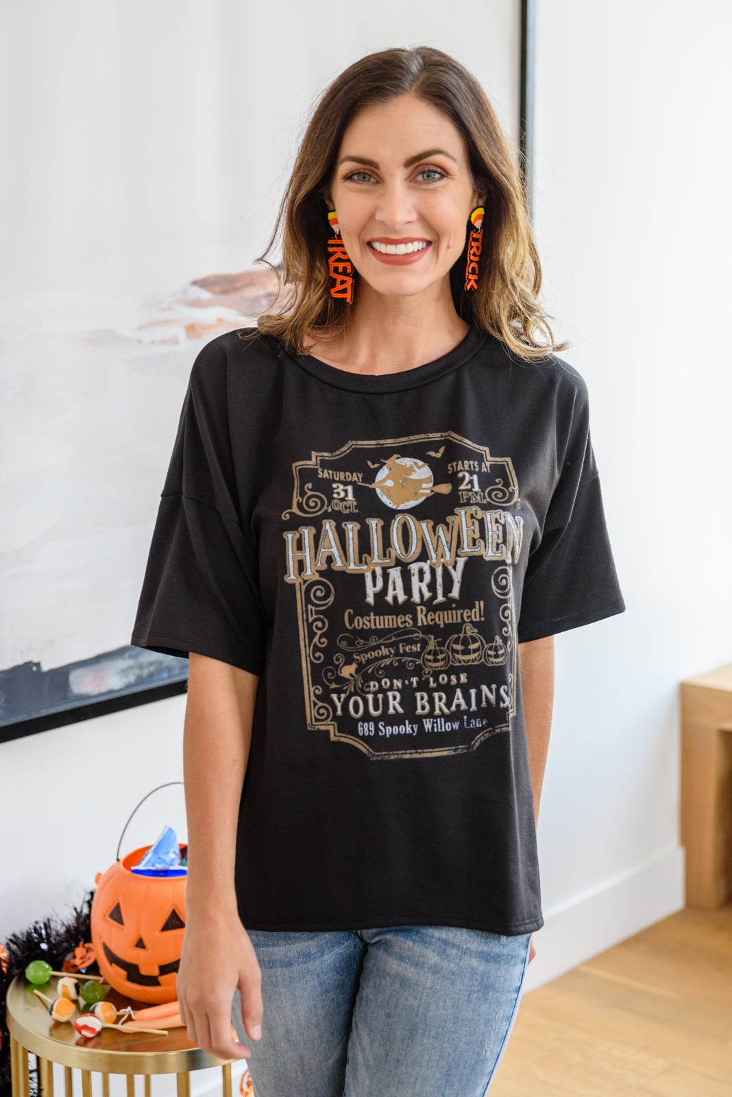 Spooky Fest Graphic Tee Shirt - Halloween Party