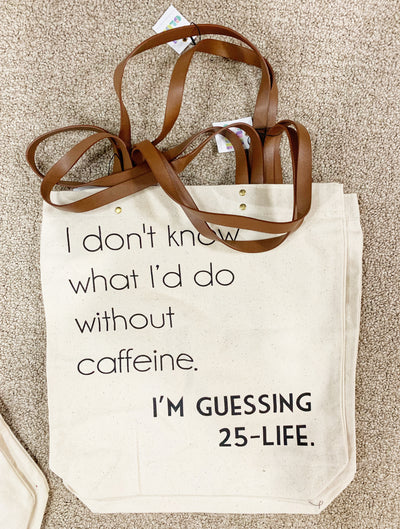 Humorous Canvas Tote Bags - 3 options