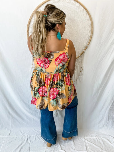 Take Me to the Islands Tropical Floral Tank Top